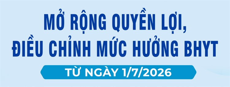 Một số quy định mới liên quan đến chính sách BHYT chính thức có hiệu lực, mang đến thêm quyền lợi cho người tham gia từ ngày 01 tháng 7 năm 2026