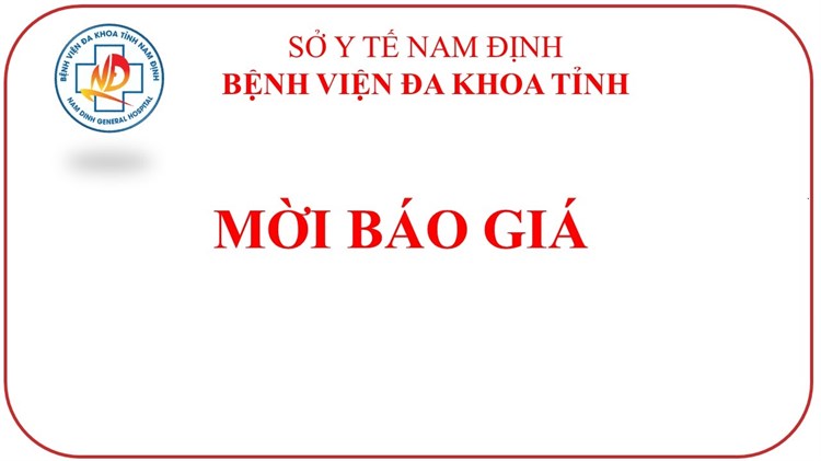 Công văn mời báo giá  tư vấn xây dựng giá dịch vụ khám chữa bệnh theo yêu cầu