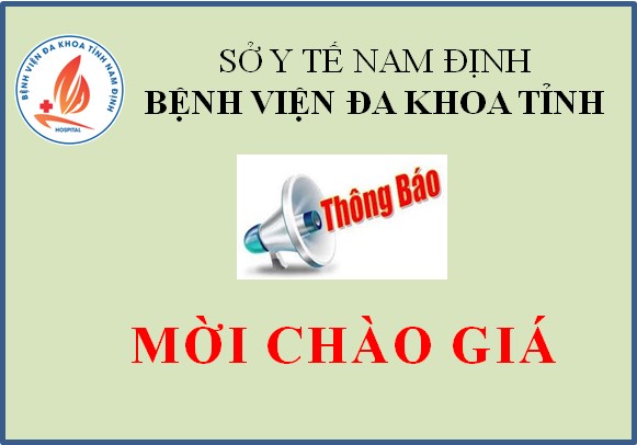 Công văn mời chào giá nâng cấp trang web bệnh viện đa khoa tỉnh Nam Định